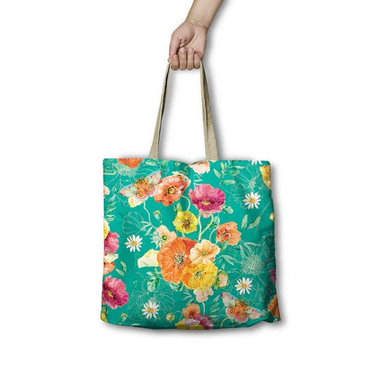 Bright Poppies Shopping Bag - Lisa Pollock