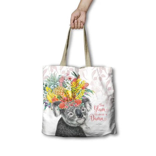 Too Glam To Give A Damn Shopping Bag - Lisa Pollock