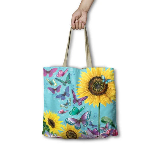 Sunny Butterflies Shopping Bag - Lisa Pollock