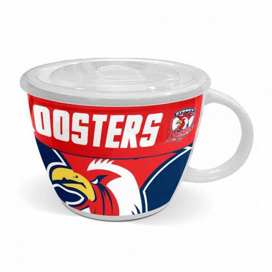 Roosters Soup Mug With Lid