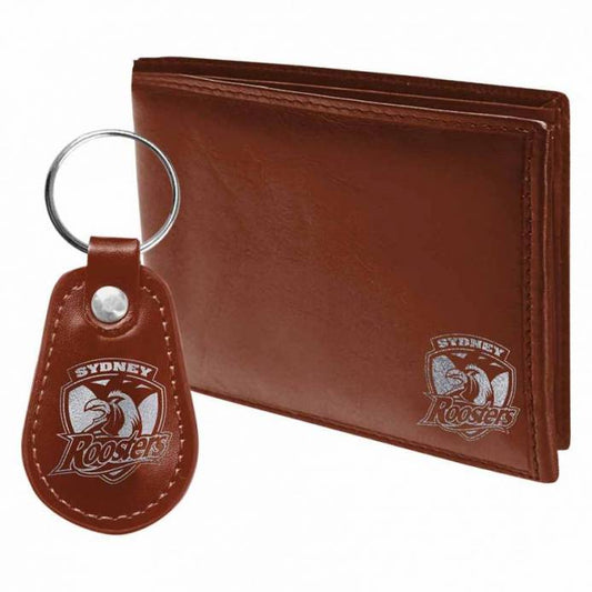 Roosters PU Leather Wallet & Key Ring Gift Pack