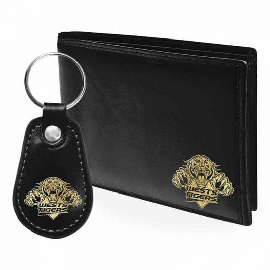 West Tigers PU Leather Wallet & Key Ring Gift Pack
