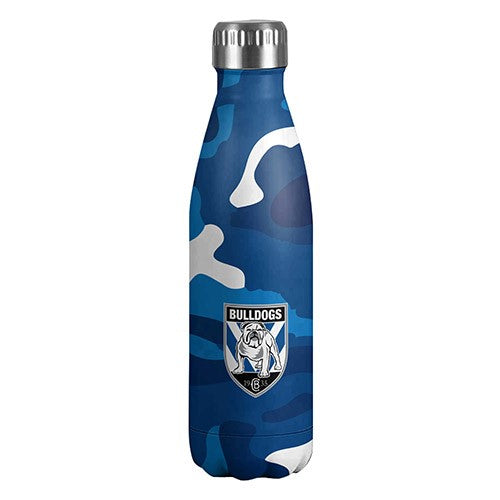 NRL S/Steel Wrap Bottle Bulldogs