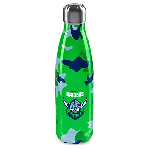 NRL S/Steel Wrap Bottle Raiders