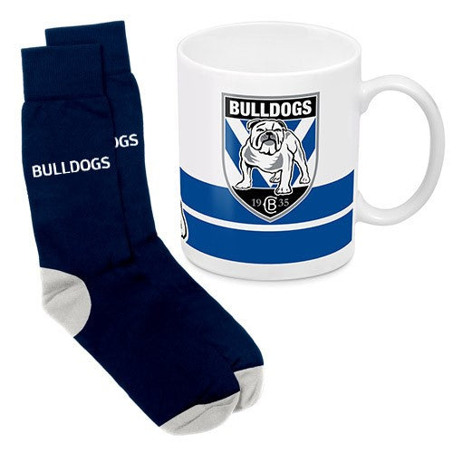 NRL Mug & Sock Set Bulldogs