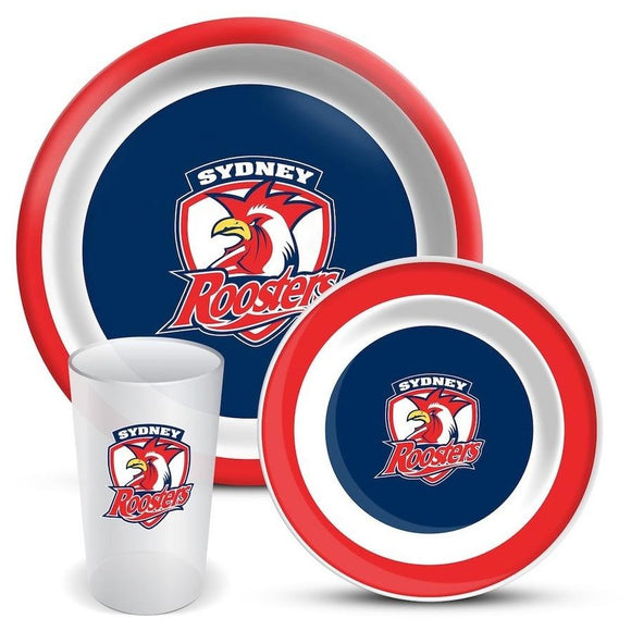 NRL 3pc Dinner Set - Roosters