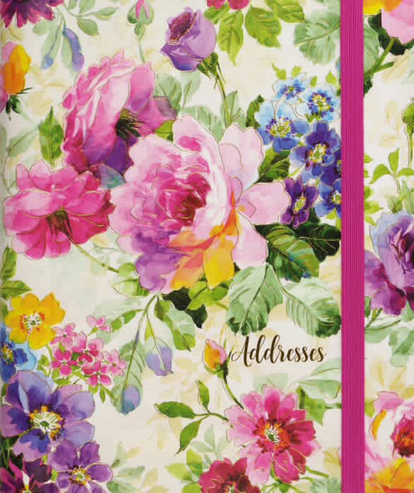 Peter Pauper Press / Lrg Address Book - Peony Garden