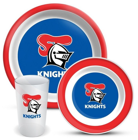 NRL 3PC Dinner Set - Newcastle Knights