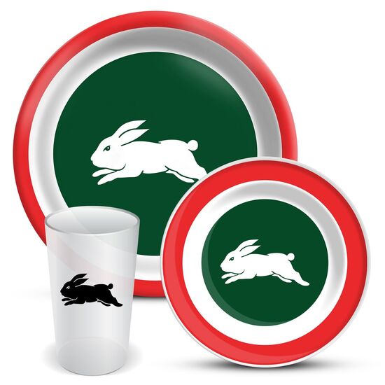 NRL 3pc Dinner Set - Rabbitohs
