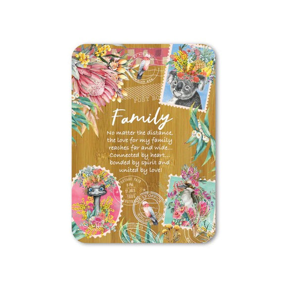 Family Pretty Postage - LP Affirmation Plaque