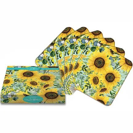 Bee Sunny / Set Of 6 Costers - Lisa Pollock