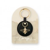 Bee Jewellery Black Keyring