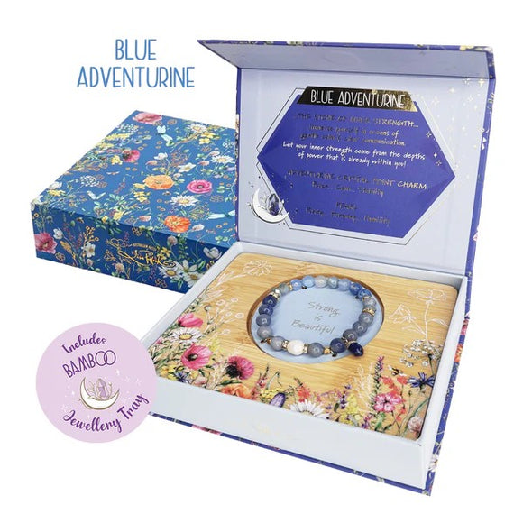 Crystal Bracelet Gift Set / Blue Adventurine - Lisa Pollock
