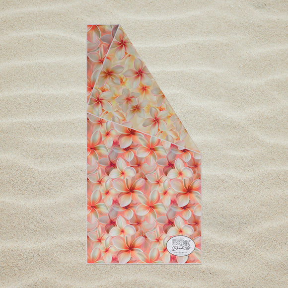 BOK Beach Towel - Frangipani Fields