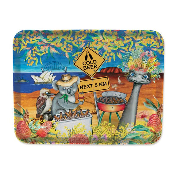 Melamine Cold Beer Snack Tray - Lisa Pollock