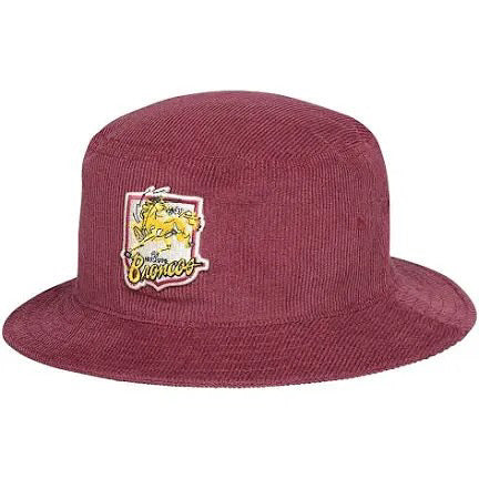 NRL Retro Corduroy Bucket Hat - Broncos