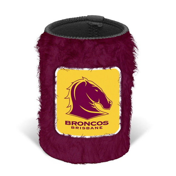 NRL Fluffy Can Cooler - Broncos