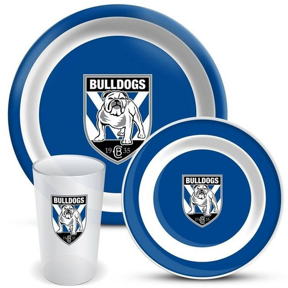 NRL 3PC Dinner Set - Bulldogs
