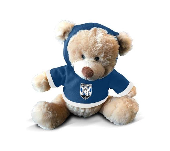 NRL Teddy With Hoodie - Bulldogs