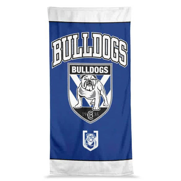 NRL Jumbo Beach Towel - Bulldogs