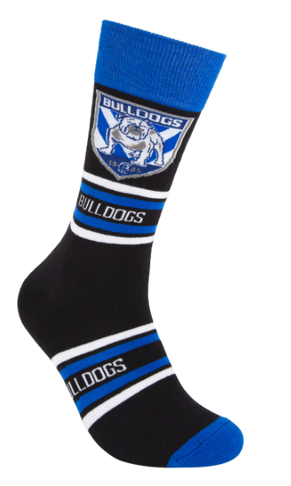 NRL Striped Socks - Bulldogs / AU 8-13
