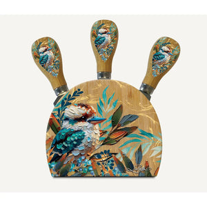 Charming Kooka / Magnetic Cheese Knife Block - Lisa Pollock