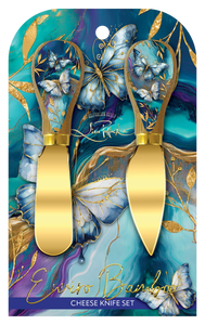 LP - Set of 2 Cheese Knives - Tranquil Butterfly