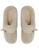 Womens Slides Caramel Metallic - SPLOSH SnuggUps