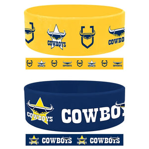 NRL Wrist Bands Set - Cowboys