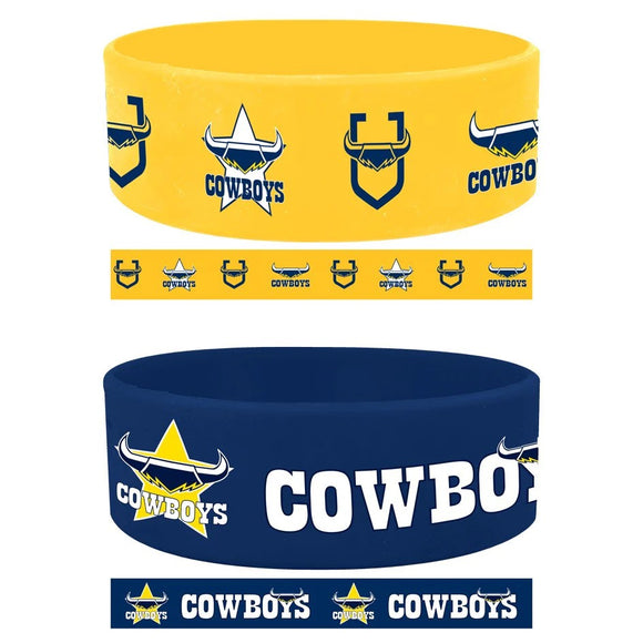 NRL Wrist Bands Set - Cowboys