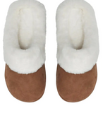 Womens Slides Chestbut Suede - SPLOSH SnuggUps