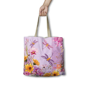 Dragonfly Fields Shopping Bag - Lisa Pollock