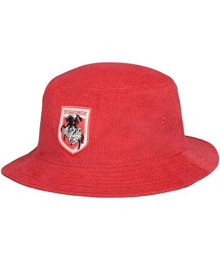 NRL Retro Corduroy Bucket Hat - Dragons