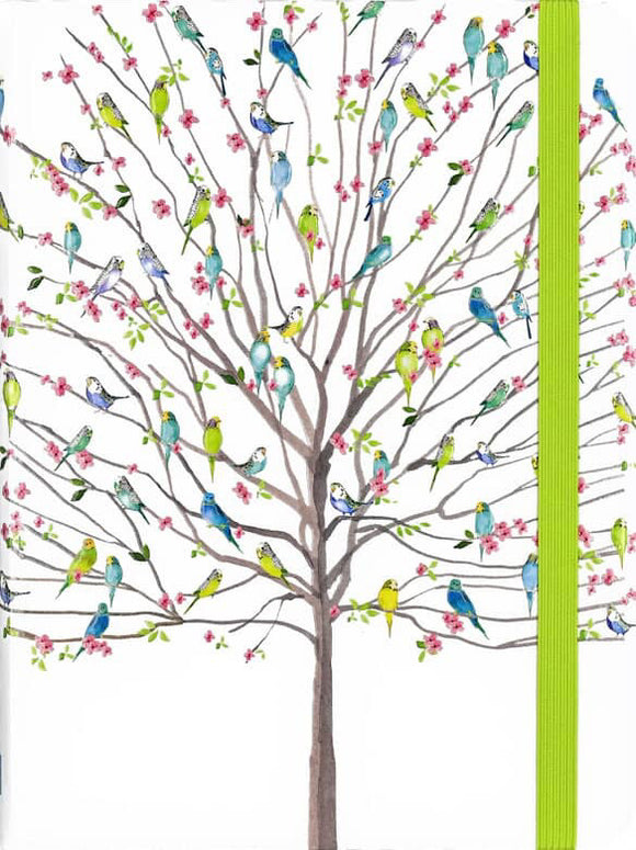 Peter Pauper Press / Med Journal - Tree Of Budgies