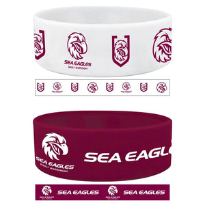 NRL Wrist Bands Set - Sea Eagles