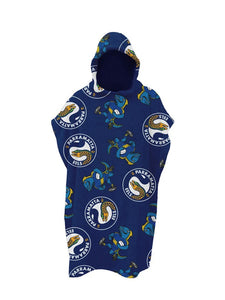 NRL Youth Hooded Beach Towel - Eels