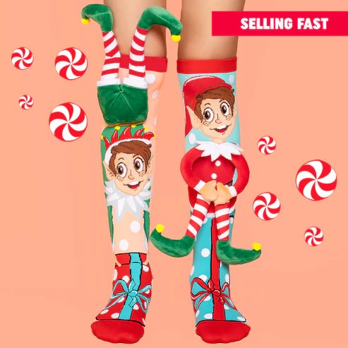 Madmia Socks - Xmas Elf On A Self