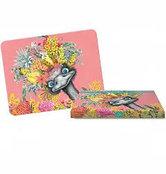 Emu-Sing / Set Of 6 Placemats - Lisa Pollock