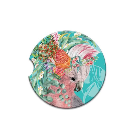 Gorgeous Galah Car Coaster - Lisa Pollock