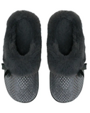 Womens Slides Grey Metallic - SPLOSH SnuggUps