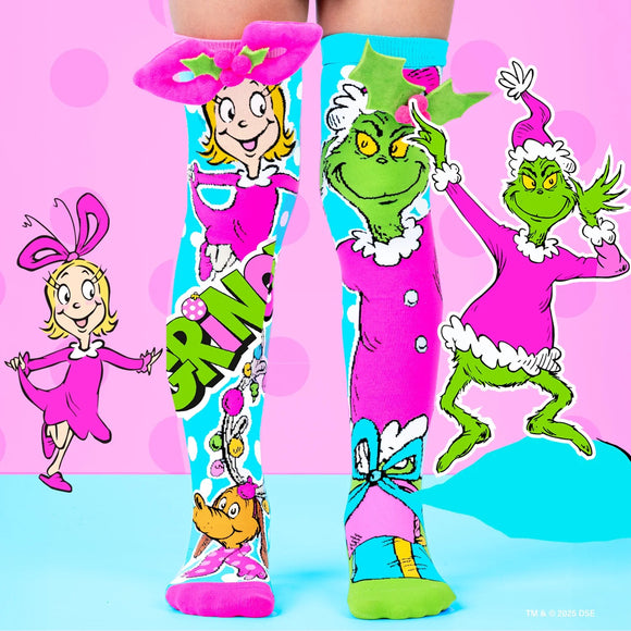 Madmia Socks 6-99 - Grinch & Cindy Lou