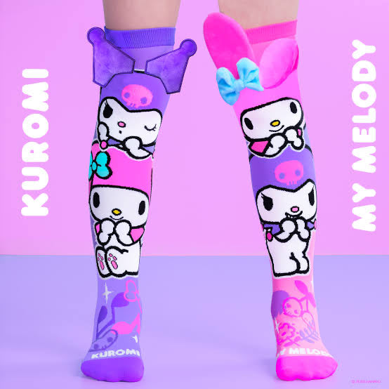 Madmia Socks - My Melody And Kuromi