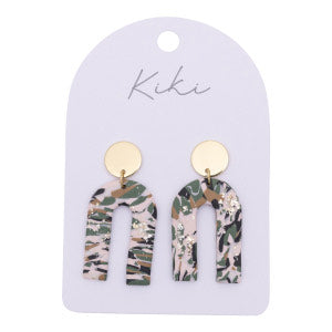 Rainbow Terrazzo Earrings - Kiki