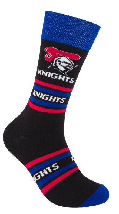 NRL Striped Socks - Newcastle Knights / AU 8-13