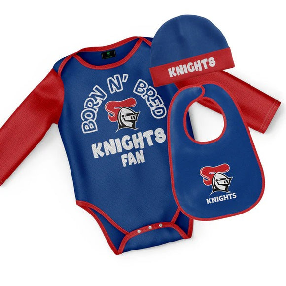 NRL Infant Bodysuit Set - Knights