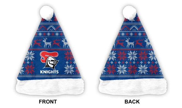 NRL Xmas Santa Hat - Knights