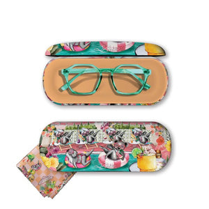 Koala Pool Party Glasses Case - Lisa Pollock