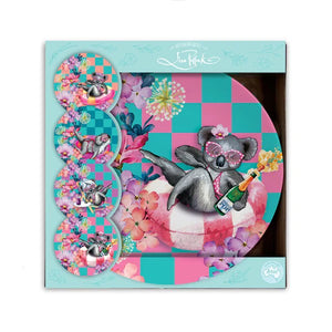 Koala Pool Party Plate Set - Lisa Pollock