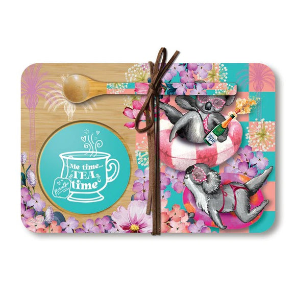 Koala Pool Party Tea Time Tray - Lisa Pollock