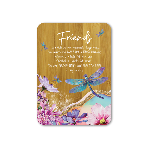 Friends - Bamboo Affirmation Plaque